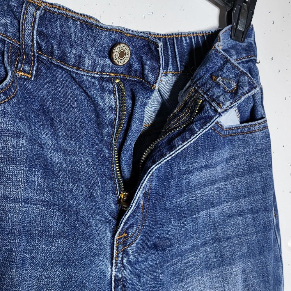 Kancan Women's Raw Hem Whiskered Distressed Denim Blue Jeans‎ Size 1/24 - Picture 3 of 14